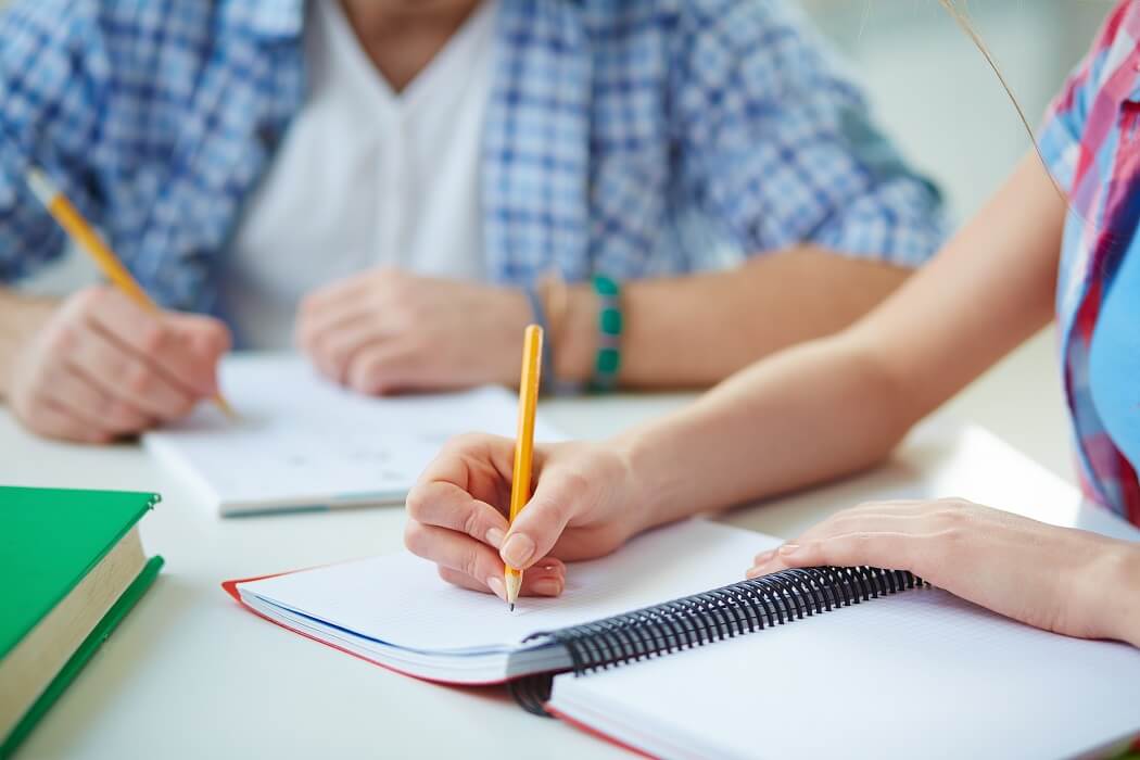 Students are writing
